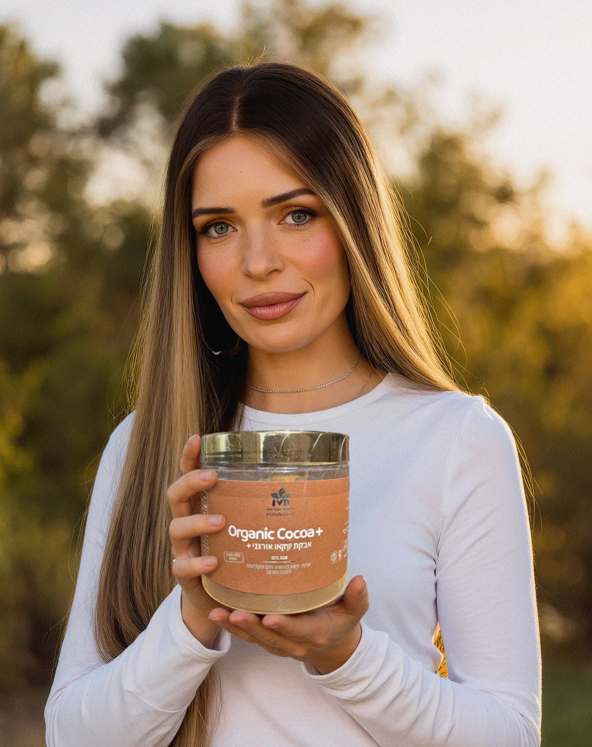 organic cocoa אבקת קקאו על להפחתת חשקים (בתוספת מינרל כרום) - 1 יח׳ – תמונה 2